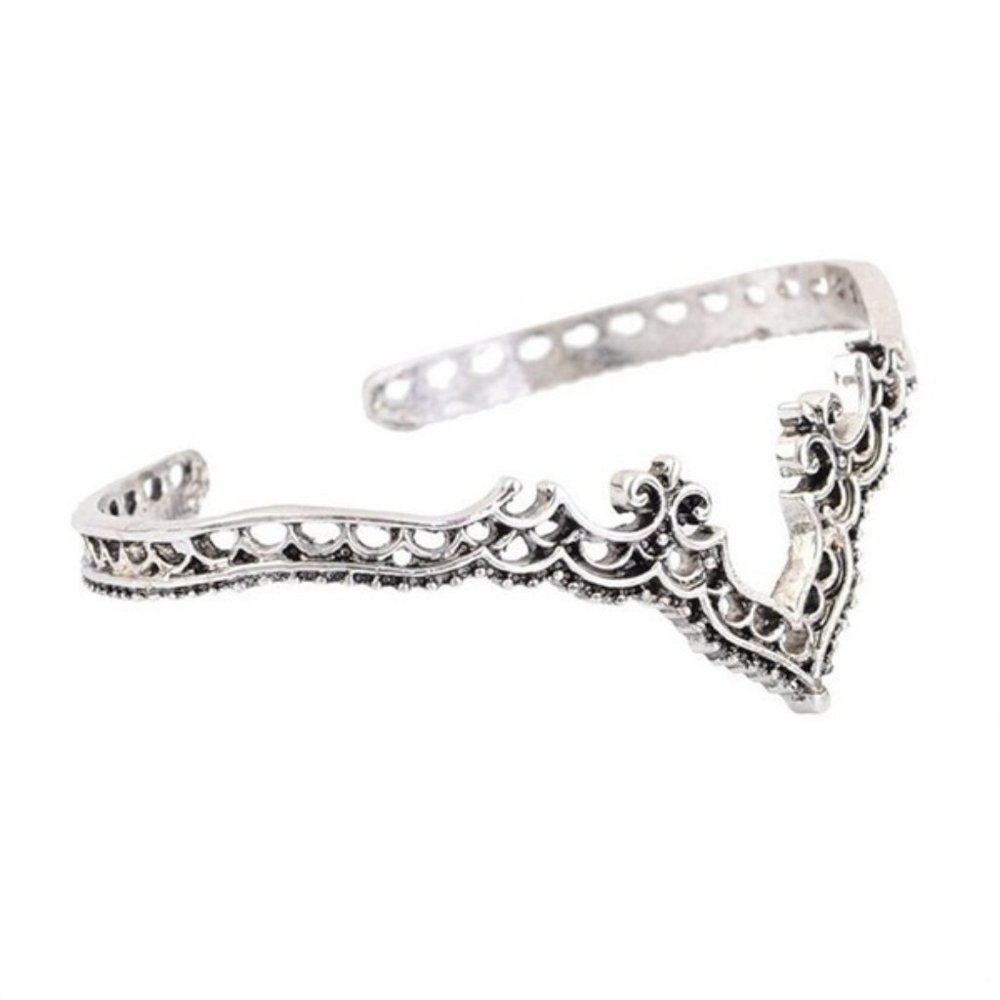 Bohemian Cuff Bracelet Antique Silver Bracelet